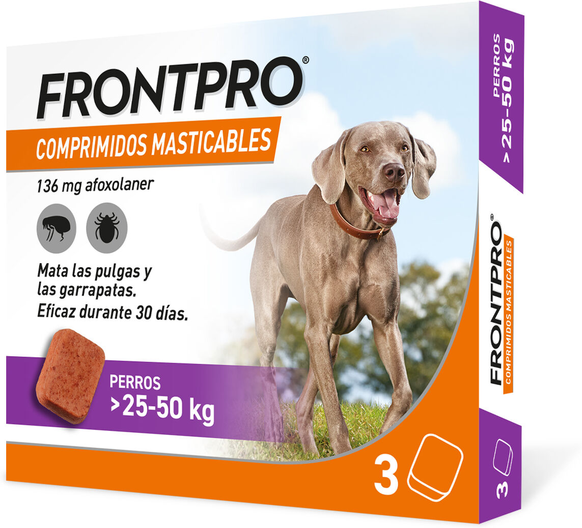 Frontpro 2x3uds  antiparasitario para perros de 25-50kg