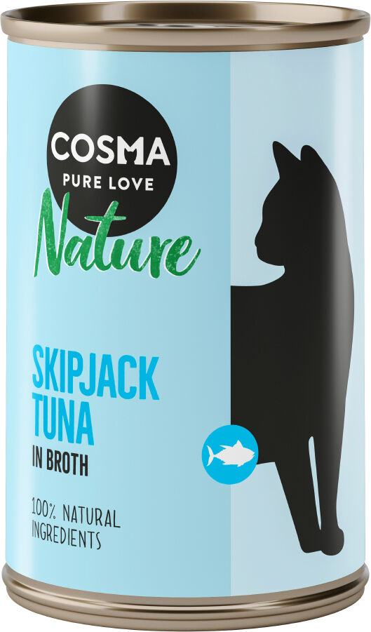 Cosma 12x140g atún skipjack  Nature comida húmeda para gatos