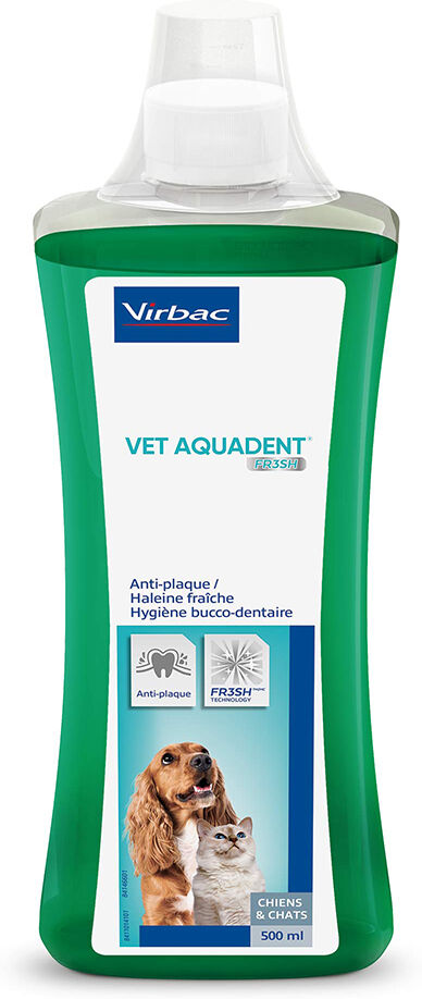 Virbac 500ml  Vet Aquadent enjuague bucal para mascotas