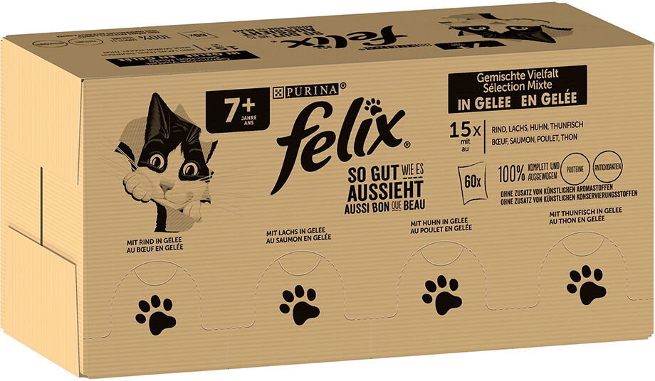 Felix 120x85g  Fantastic Senior para gatos