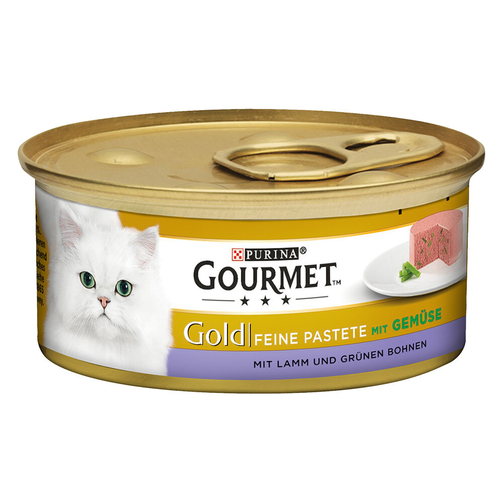 Gourmet 48 x 85 g  Gold Mousse - Cordero con judías verdes