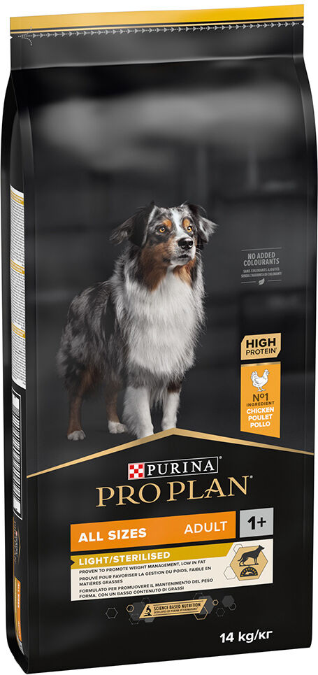 Pro Plan 2x14kg Adult Light Sterilised  OptiWeight pollo pienso para perros