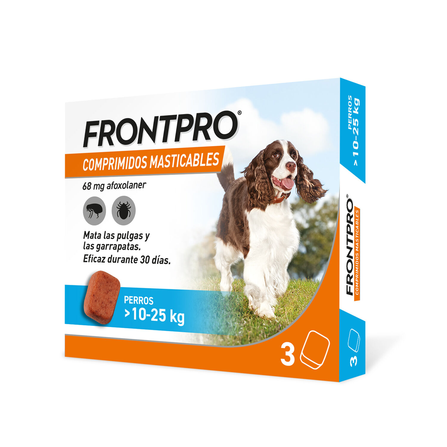 Frontpro 3uds  antiparasitario para perros de 10-25kg
