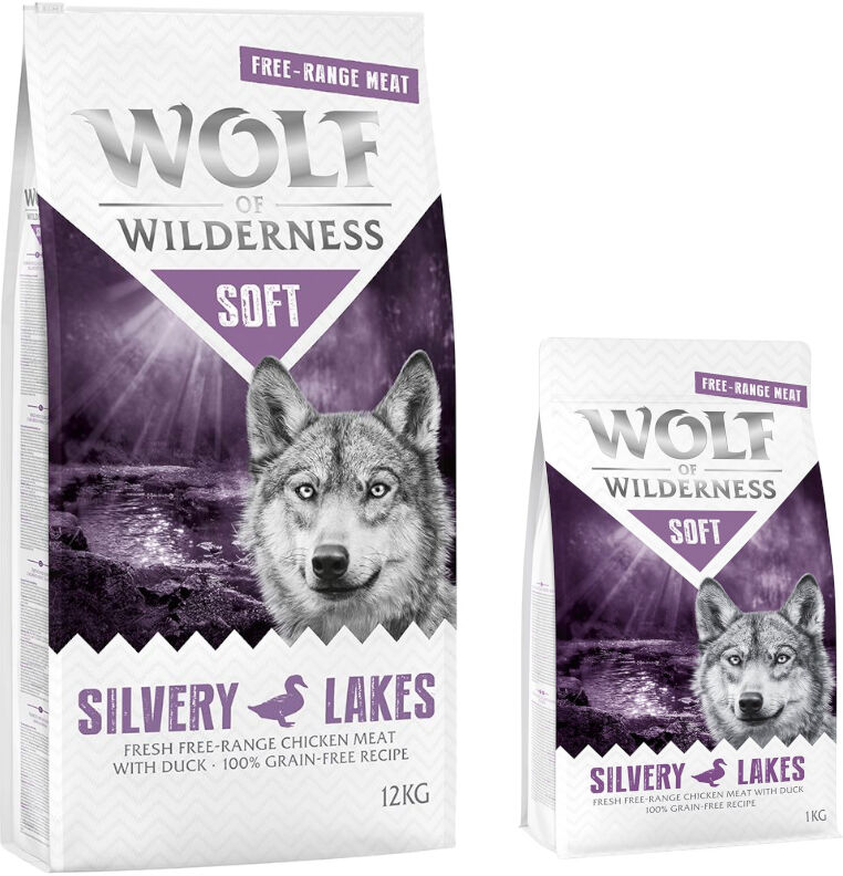 Wolf of Wilderness 14kg Soft Silvery Lakes pollo de corral y pato  pienso para perros