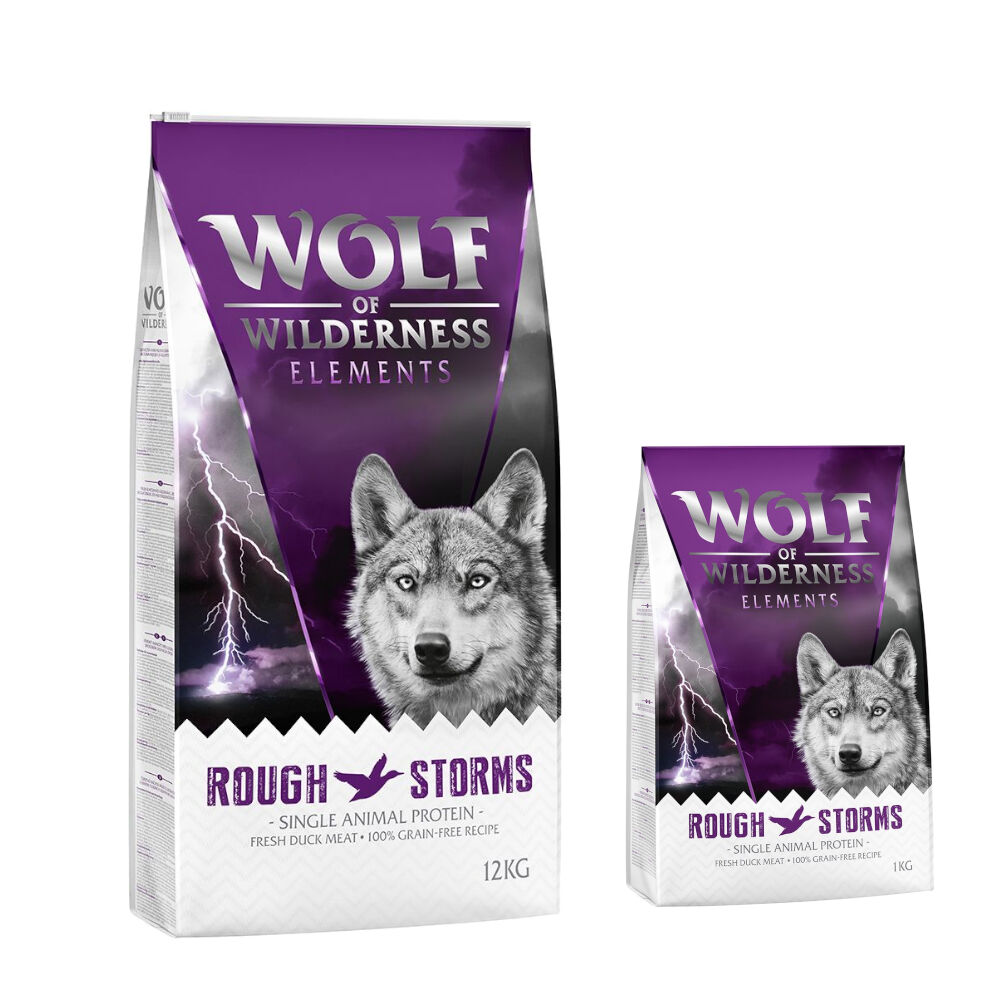 Wolf of Wilderness 14kg Elements Rough Storms con pato  pienso para perros