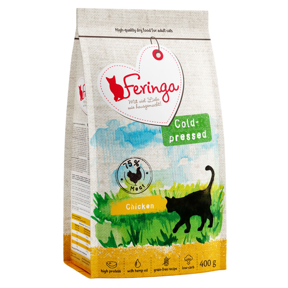 Feringa 3x400g Adult prensado en frío con pollo  pienso para gatos