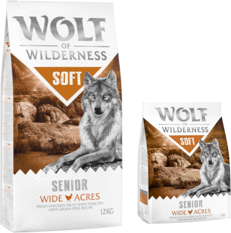 Wolf of Wilderness 14kg Soft Senior Wide Acres con pollo  pienso para perros