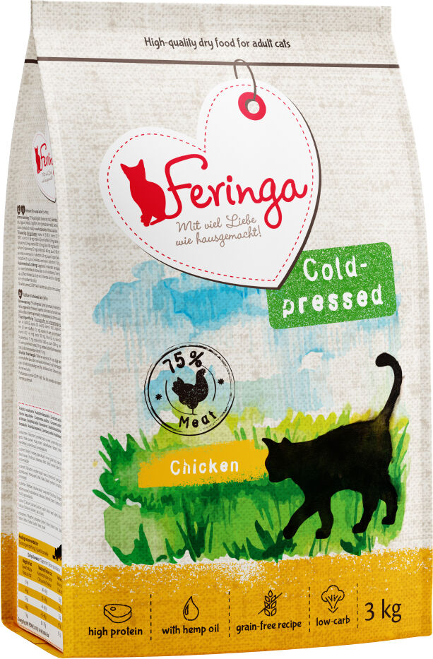 Feringa 2x3kg Adult prensado en frío con pollo  pienso para gatos