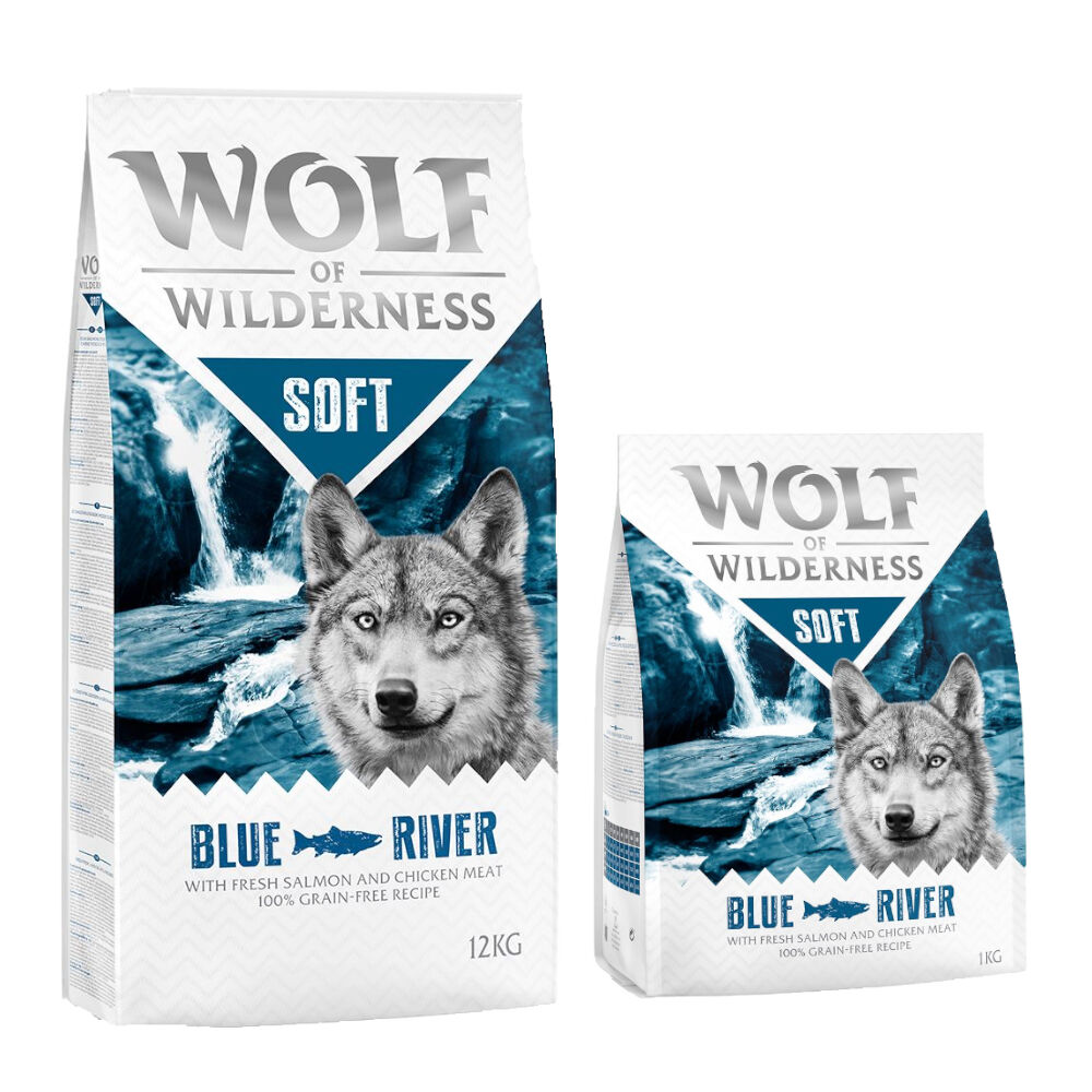 Wolf of Wilderness 14kg Soft Blue River con salmón  pienso para perros