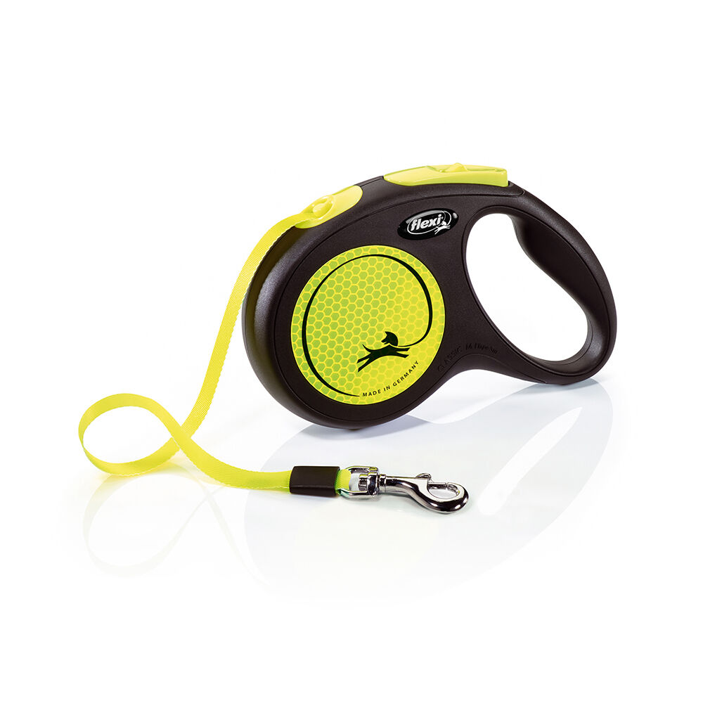 flexi New Neon correa de cincha 5m M: hasta 25kg perro