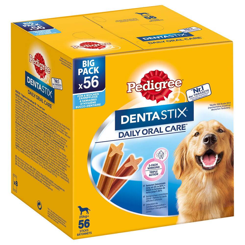 Pedigree 168uds Perros grandes  Dentastix snacks dentales para perros