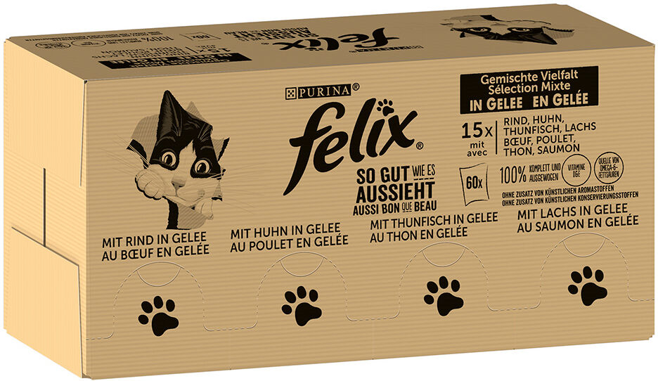 Felix 120x85g  Fantastic Mix de carne y pescado para gatos