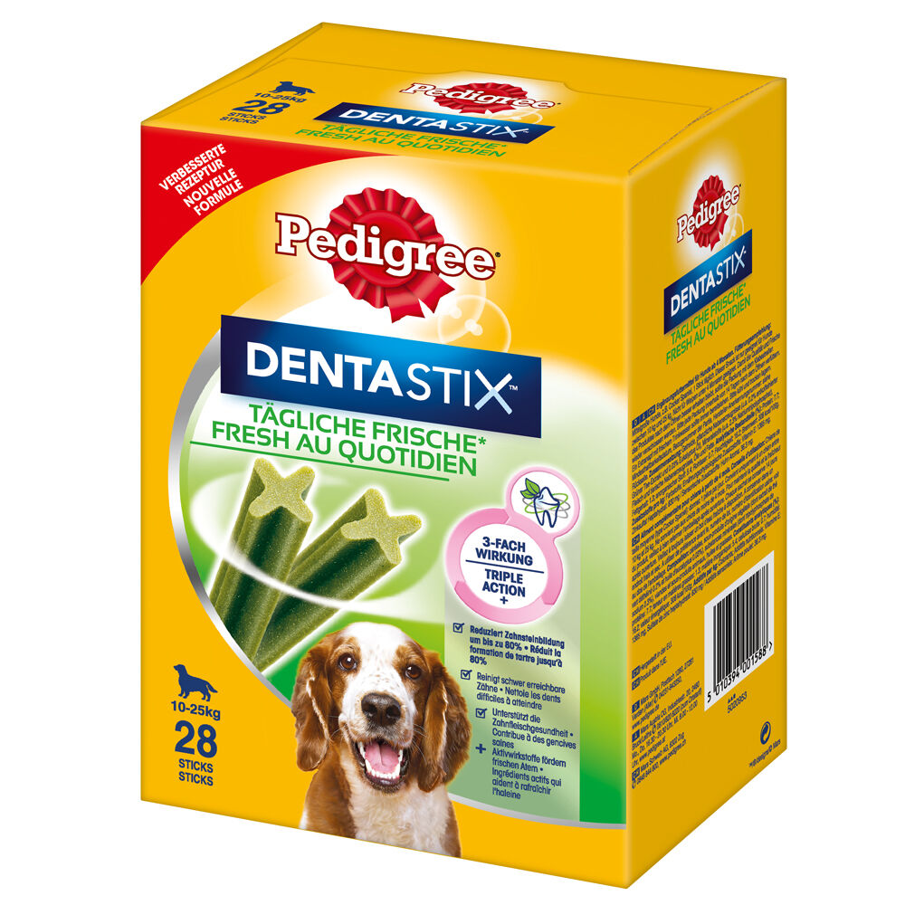Pedigree 168 uds perros medianos  Dentastix Fresh snacks para perros