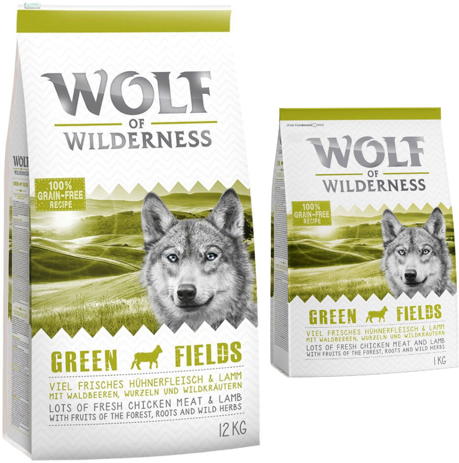 Wolf of Wilderness 14kg Green Fields con cordero   pienso para perros