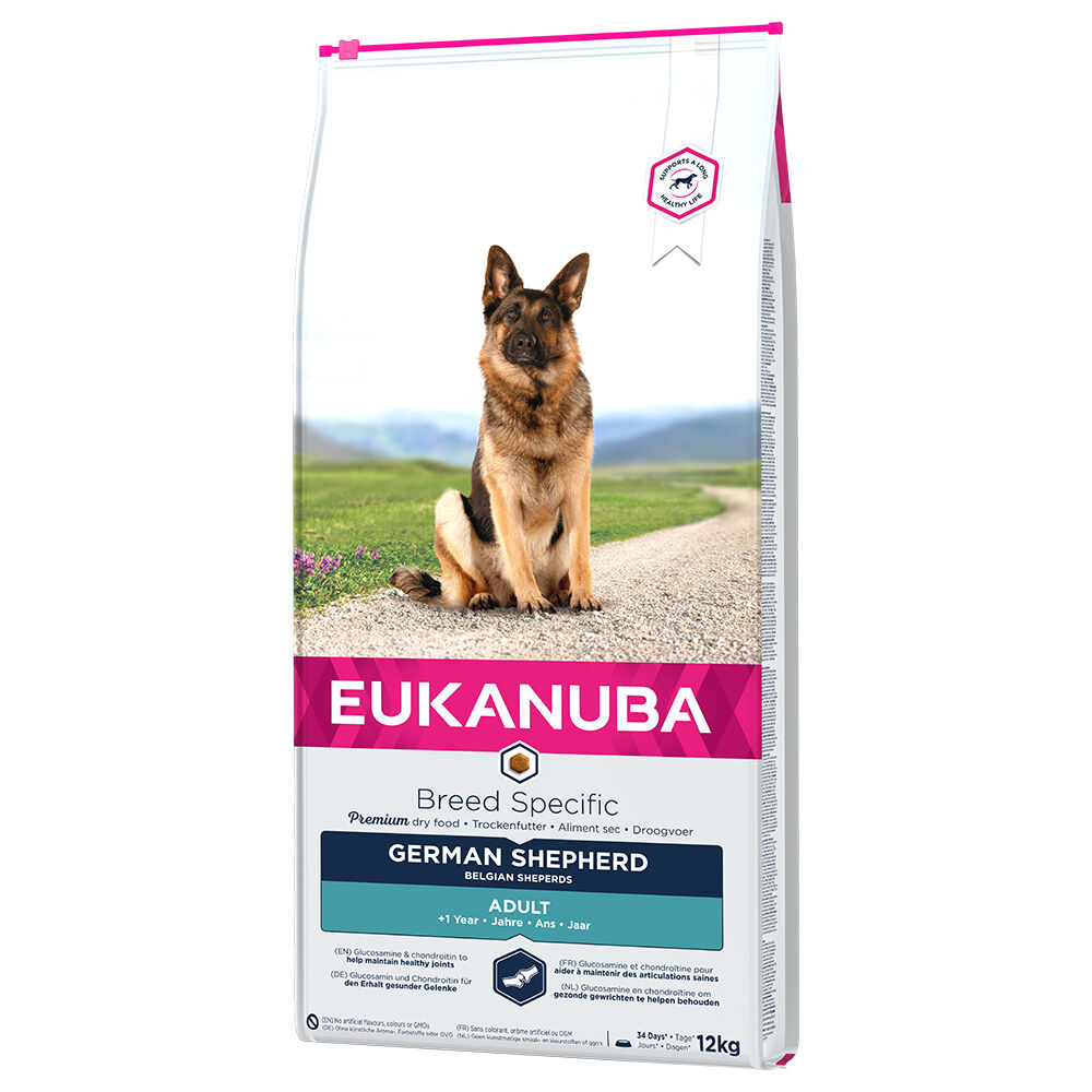 Eukanuba 2x12kg Adult Breed Specific Pastor Alemán  pienso para perros