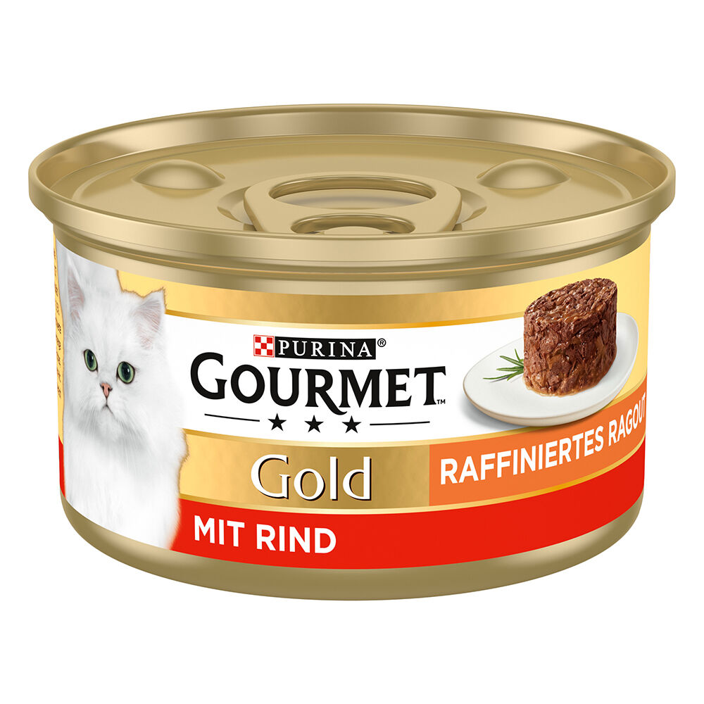 Gourmet 24x85g  Gold Tartelette Buey comida para gatos