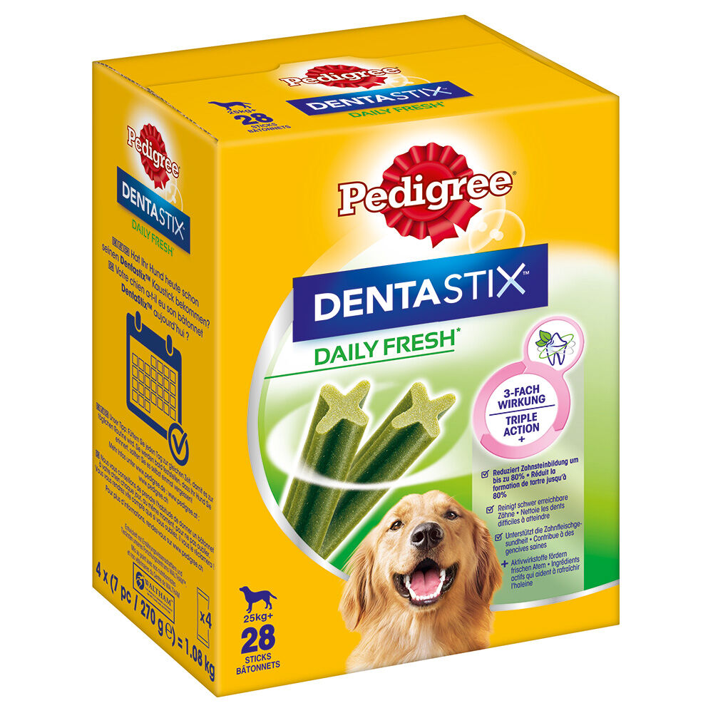 Pedigree 168 uds perros grandes  Dentastix Fresh snacks para perros