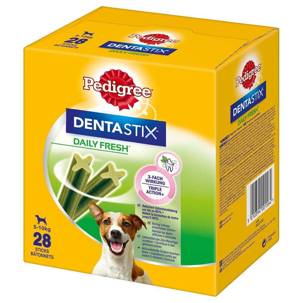 Pedigree 168 uds perros pequeños  Dentastix Fresh snacks para perros