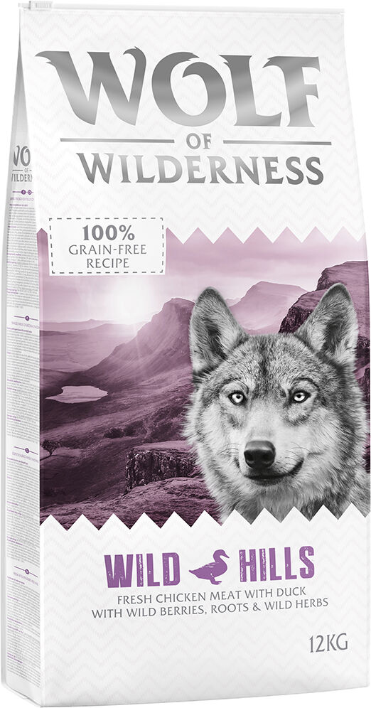 Wolf of Wilderness 2x12kg Wild Hills pato  pienso para perros