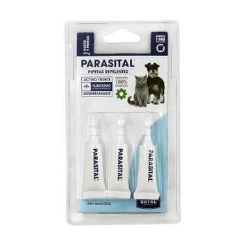 Zotal Parasital Pipetas Repelentes Gatos Y Perros Pequeños 3 Uds