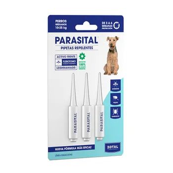 Zotal Parasital Pipetas Repelentes Perros Medianos 3 Uds