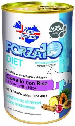 Forza 10 Lata Diet Caballo + Arroz Perro 400 Gr