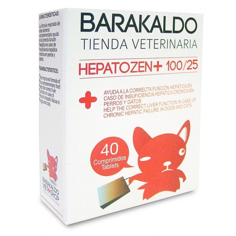 Barakaldovet Hepatozen Plus 100/25  40 Comprimidos