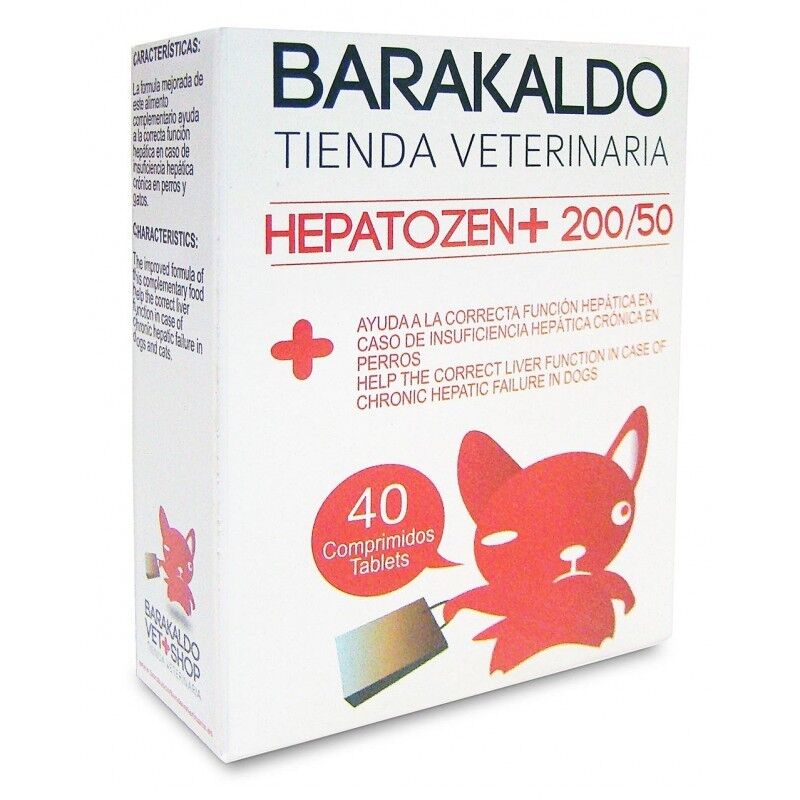 Barakaldovet Hepatozen Plus 200/50  40 Comprimidos