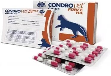 BIOIBERICA Condrovet Force Ha Gatos 45 Cápsulas