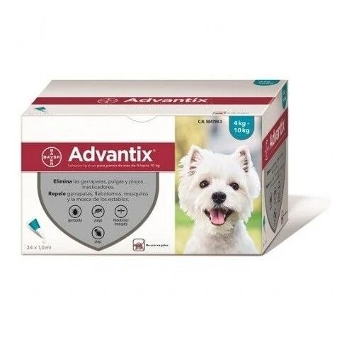 BAYER Advan Tix 100 (4-10 Kg) 24 Pipetas