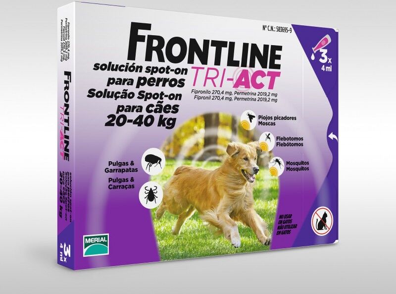 Merial Frontline Tri-Act (20-40 Kg) 3 Pipetas