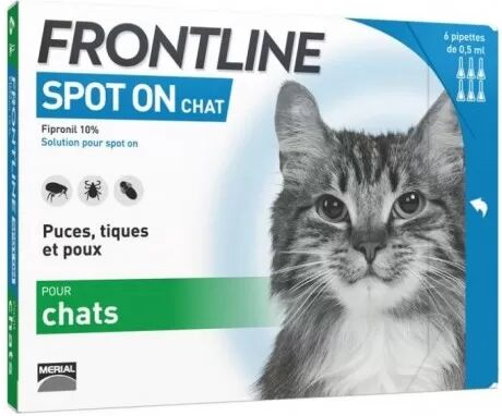 MERIAL Frontline Gatos 6 Pipetas Grande