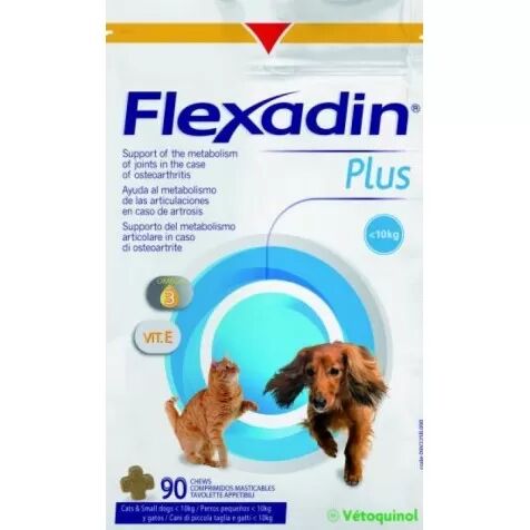 VETOQUINOL Flexadin Plus perros Pequeños y Gatos 90 Comprimidos