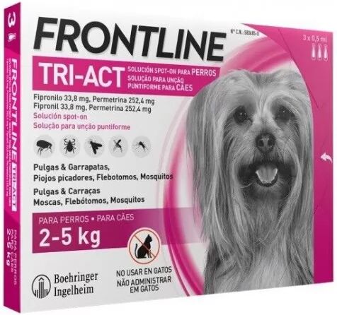 MERIAL Frontline Tri-act (2-5 Kg) 3 Pipetas