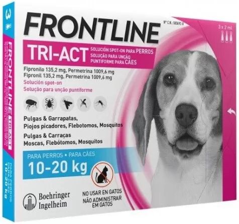 MERIAL Frontline Tri-act (10-20 Kg) 3 Pipetas