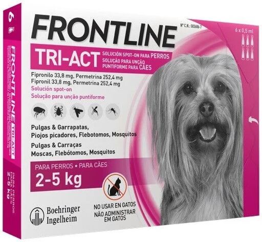 MERIAL Frontline Tri-act (2-5 Kg) 6 Pipetas