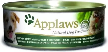 Applaws Lata Pechuga De Pollo Con Hígado De Ternera Y Vegetales Para Perros 3 Unidades - 468 Gr