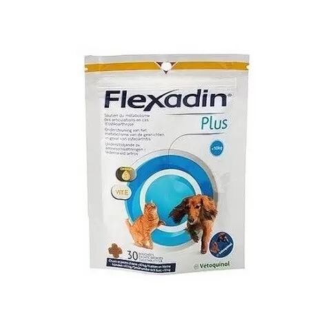 VETOQUINOL Flexadin Plus perros Pequeños y Gatos 30 Comprimidos