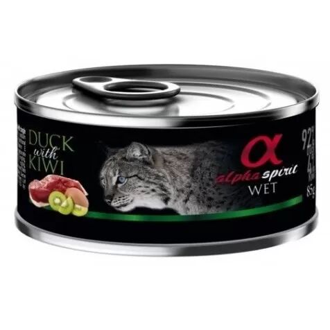 Alpha Spirit Gato Pato Con Kiwi Latas 85 Gr