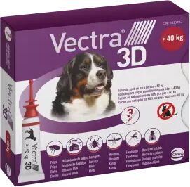 CEVA Vectra 3d Perros 3 Pipetas 40 - 60 Kg