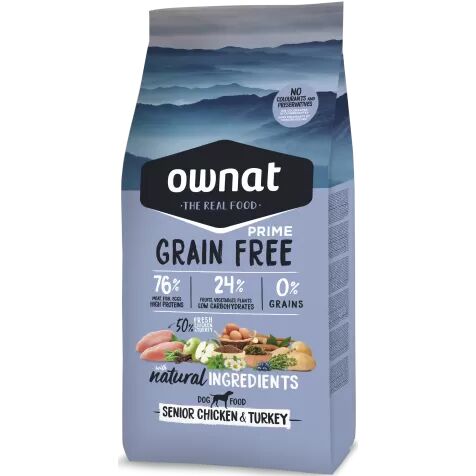 Ownat Grain Free Prime Senior Chicken & Turkey Perros 14 Kg