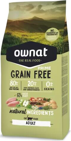 Ownat Grain Free Prime Adult Gato 8 Kg