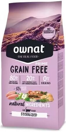 Ownat Grain Free Prime Sterilized Gato 8 Kg