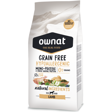 Ownat Grain Free Hypoallergenic Lamb Perro 14 Kg