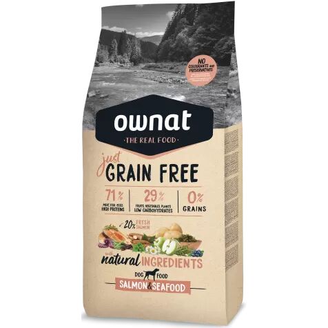 Ownat Just Grain Free Salmón & Seafood Perro 14 Kg