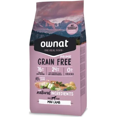 Ownat Grain Free Prime Mini Lamb Perro 3 Kg