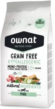 Ownat Grain Free Hypoallergenic Pork Perro 14 Kg