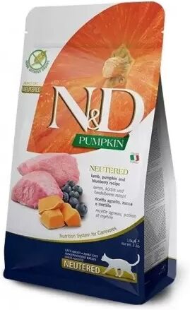 Farmina Nd Pumpkin Neutered Grain Free Cordero Gato 1.5 Kg