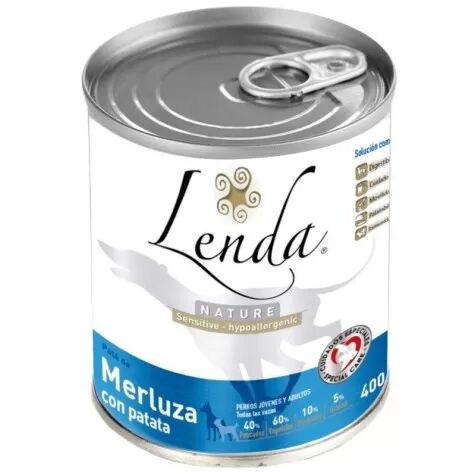 Lenda Nature Grain Free Sensitive Merluza Con Patata Perro Latas 400 Gr