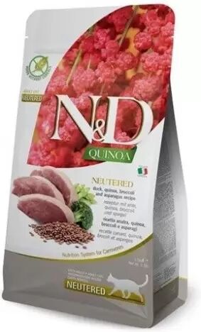 Farmina Nd Quinoa Grain Free Neutered Pato Gato 300 Gr